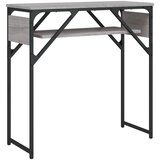  Konzolni stol s policama siva boja hrasta 75x30x75 cm drveni | Eponuda.com