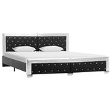  Okvir za krevet od umjetne kože crni 180 x 200 cm - Crna 180 x 200 cm | shoptok.hr