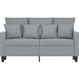  Dvosed svetlo siv 120 cm blago | Shoptok.si