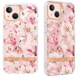Chameleon Gumiran ovitek (TPUP) za Apple iPhone 14 Plus, flowers, roza | Shoptok.si