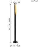 Eglo barbotto podna led svjetiljka (visina: 137 cm, zlatne boje) | shoptok.hr