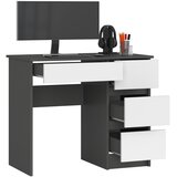 AKORD A-7 Računalniška Miza, Desna Izvedba, Siva/Bela, (5000332926) | Shoptok.si