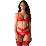 Obsessive Cupide Desir 3-pcs Set Red L/XL | Shoptok.si