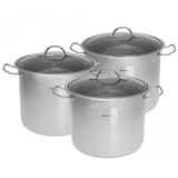 Kinghoff set velikih lonaca s poklopcem 11,1l, 14l i 18l KH-4314