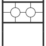  Kovinsko posteljno vzglavje črno 80 cm, (21142928) | Shoptok.si