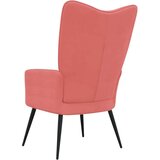  Stol za sproščanje roza žamet, (20597711) | Shoptok.si