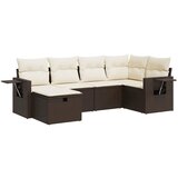 Maison Chic Seti vrtnega pohištva - Vrtna garnitura - Vrtni pohištvo set 6-delna z blazinami rjav poli ratan, (21805652) | Shoptok.si