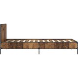  Okvir kreveta s uzglavljem Staro drvo 80 x 200 cm | shoptok.hr