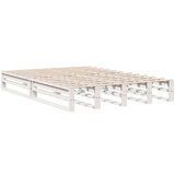 vidaXL Krevet s regalom z knjige bez madraca bijeli 140x200cm borovina | shoptok.hr