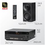 Akai mikro linija, FM, CD, 2 x 20W zvučnici, daljinski, crna AM-301-B | shoptok.hr