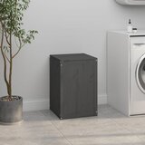  Kutija za rublje siva 44x44x66 cm od masivne borovine | shoptok.hr