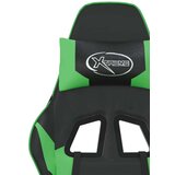  Masažni gaming stol z oporo za noge črno in zeleno umetno usnje, (21152267) | Shoptok.si