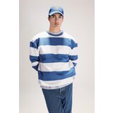 Defacto Boxy Fit Crew Neck Striped Sweatshirt | ePonuda.com
