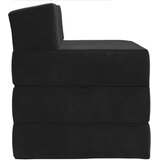 SOFA na razvlačenje Crna 200 x 70 x 15 cm Baršun | shoptok.hr
