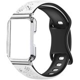 INF Zamenjava/združljiv del – Huawei Band 11 silikonski pašček z zaponko White+Black, (5000286181) Cene