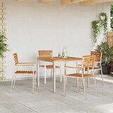  Vrtna stolica 4 pcs Prirodna nafta Čvrsto teak drvo | shoptok.hr