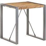  Blagovaonski stol 70 x 70 x 75 cm od masivnog grubog drva manga - Siva 70 x 70 x 75 cm 1 Grubo masivno drvo manga | shoptok.hr