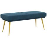  Klupa s dvostrukim slojem Plava 120 x 45 x 46 cm Baršun | shoptok.hr