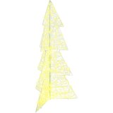 vidaXL Božićno drvce s 160 LED svjetlima Topla bijela 150 cm Akril | shoptok.hr