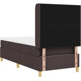  Krevet s opruga kutije s LED trakama Smeđa 90 x 190 cm tkanina | shoptok.hr
