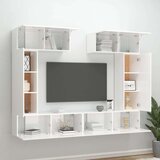  6-dijelni set TV ormarića sjajni bijeli drveni | shoptok.hr