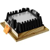  APLED - LED ugradna SQUARE WOODLINE LED/3W/230V 3000K 9x9 cm jasen masiv | Eponuda.com
