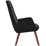  Opuštajuća fotelja od crnog baršuna | Shoptok.si
