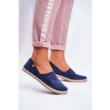 Boto EVENTO Women's Velvet Espadrilles Navy Vulcano Cene