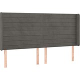  Box spring postelja z vzmetnico LED temno siva 200x200 cm žamet, (20724764) | Shoptok.si