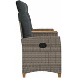  Rekreativna klupa s stolom Siva i tamno siva 126 x 65 x 112 cm | Eponuda.ba