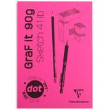 Clairefontaine blok Graf it za suhu tehniku A4 90gr, mix boja, dotpad (točkice) | shoptok.hr