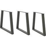 vidaXL noge jedilne mize v-oblika 3 kosi antracit 70x(72-73,3)cm jeklo Cene