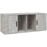Maison Chic TV omarica - TV stojalo - Televizijska omarica betonsko siva 100x35x40 cm inženirski les, (21701114) Cene