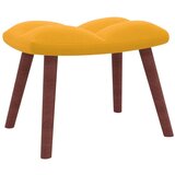  Stolica za ljuljanje s osloncem za noge boja senfa baršunasta | shoptok.hr