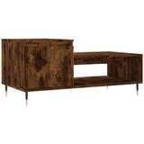 Maison Chic Klubska mizica - kavna mizica - Nizka mizica dimljeni hrast 100x50x45 cm inženirski les, (21754286) Cene
