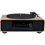BigBen, 60W Bluetooth FM CD/MP3 leseni mikrosistem z gramofonom, Bež, (5000250514)