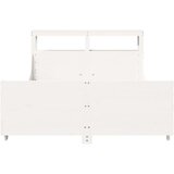 vidaXL Okvir kreveta bez madraca bijeli 140 x 190 cm masivna borovina | shoptok.hr