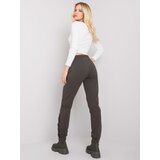 RUE PARIS Sweatpants-RV-DR-7365.17P-dark khaki | Shoptok.si