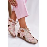 Maciejka Patterned Leather Ankle Boots | Shoptok.si