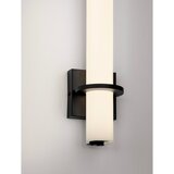 Nova Luce Bela/mat črna jeklena LED stenska svetilka Luca – | Shoptok.si