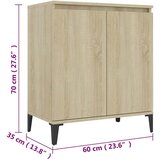 Komoda boja hrasta sonome 60 x 35 x 70 cm od konstruiranog drva Smeđa | Shoptok.si