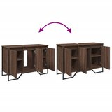  Kupaonski ormarić za umivaonik boja hrasta 91x35x60 cm drveni | shoptok.hr