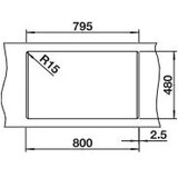 Blanco sudoper NAYA 8 SILGRANIT CRNA, bez dalj. upr. | shoptok.hr
