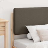  Krevetni okvir s tapiciranim uzglavljem Sivo-smeđa 75 x 190 cm | shoptok.hr