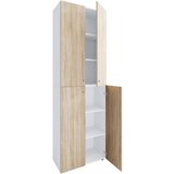 MID.YOU Arhivska Omara Lona Xxl, Bela, Barva Hrasta | Shoptok.si