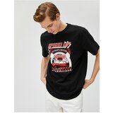 Koton Printed T-Shirt Racing Themed Crew Neck Short Sleeve Cotton Cene