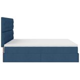  Otomanski okvir kreveta s madracima plavi 180x200cm od tkanine | shoptok.hr