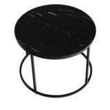 Kondela Klubska miza, marmorno črna/kovinsko črna, GAGIN | Shoptok.si