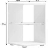 MID.YOU MIZICA, 30/45/30 cm bela | Shoptok.si