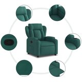  Naslanjač iz temno zelenega blaga | Shoptok.si